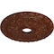 Ekena Millwork Spring Leaf Medallion (Canopies up to 5 5/8"), 19 7/8"OD x 3 5/8"ID x 1 1/4"P, Burnished Mahogany CM19SPBMC - alternate 4